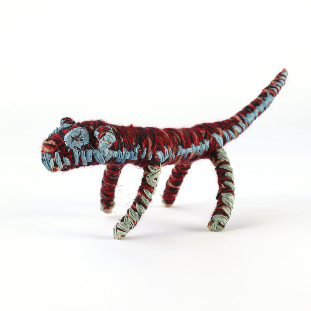 Aboriginal Artwork by Roshanna Williamson - Papa (Dog) Tjanpi Sculpture