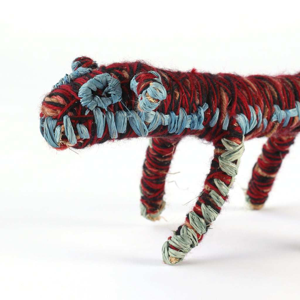 Aboriginal Artwork by Roshanna Williamson - Papa (Dog) Tjanpi Sculpture
