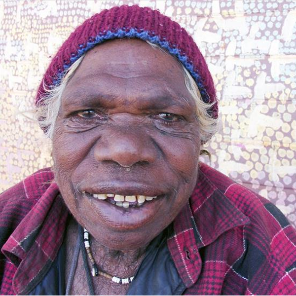 Aboriginal Artwork by Rosie Nangala Flemming, Ngapa Jukurrpa - Mikanji 30x30cm