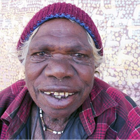 Aboriginal Artwork by Rosie Nangala Flemming, Ngapa Jukurrpa (Water Dreaming) - Mikanji, 61x30cm