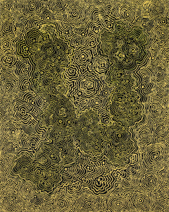 Aboriginal Artwork by Roxanne Napaljarri Collins, Yurrampi Jukurrpa (Honey Ant Dreaming), 50x40cm - ART ARK®