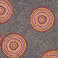 Aboriginal Artwork by Roxanne Nungarrayi Martin, Lukarrara Jukurrpa (Desert Fringe-rush Seed Dreaming), 30x30cm