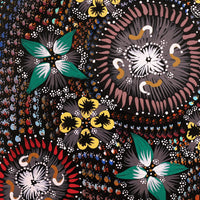 Aboriginal Artwork by Runa Napangardi Williams, Ngurlu Jukurrpa (Native Seed Dreaming), 40x40cm