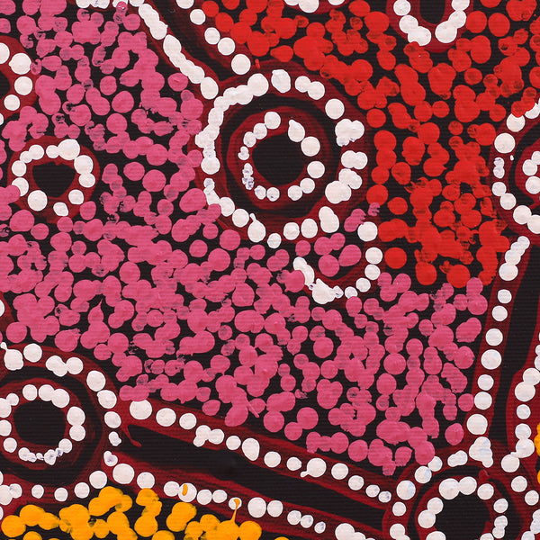 2846/25 Painting Wardapi Jukurrpa (Goanna Dreaming) 30x30cm Ingrid Napangardi Williams - Warlukulangu Artists