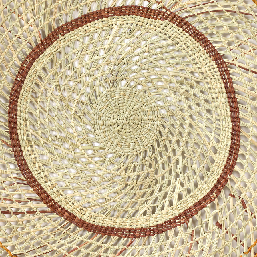 Aboriginal Artwork by Mary Guyula Rruwaypi - Woven Mat - 140cm