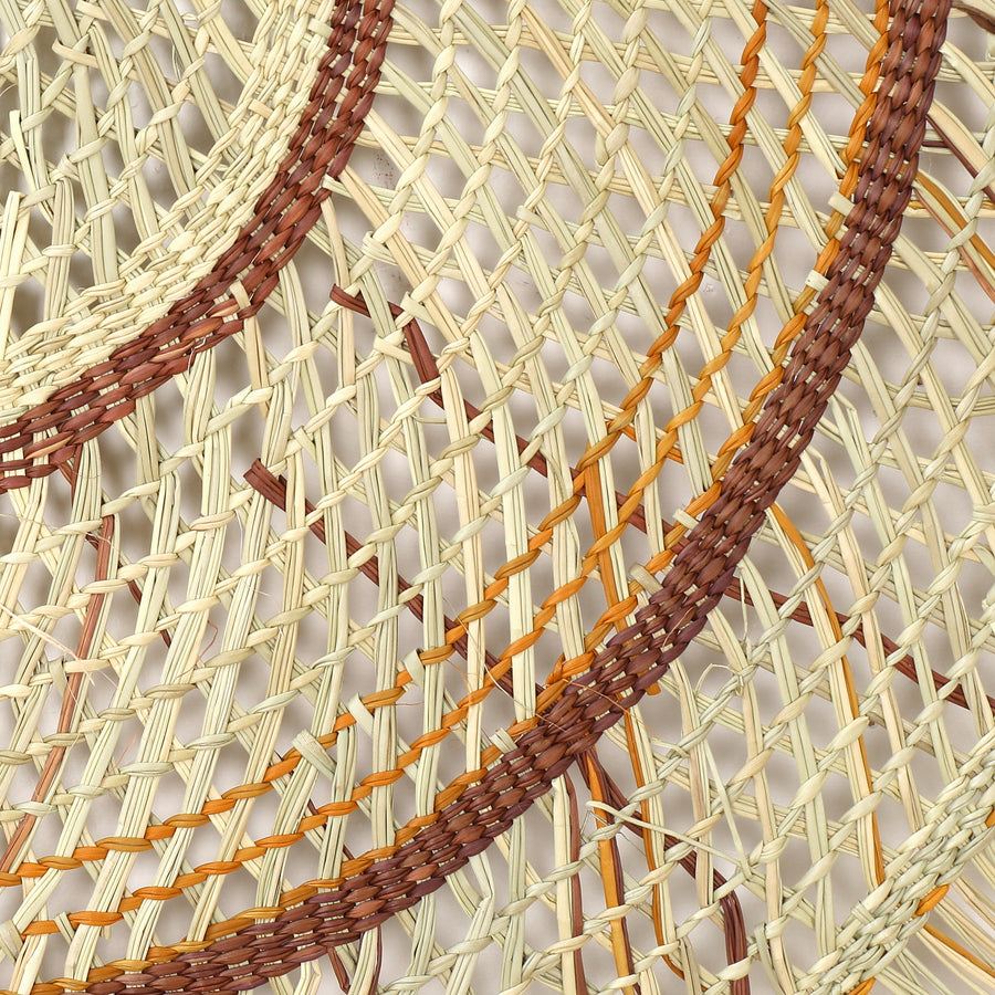 Aboriginal Artwork by Mary Guyula Rruwaypi - Woven Mat - 140cm