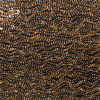 Aboriginal Artwork by Sabrina Nangala Robertson, Ngapa Jukurrpa (Water Dreaming) - Pirlinyarnu, 30x30cm