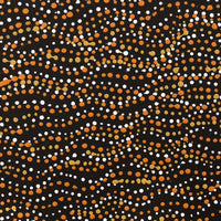 Aboriginal Artwork by Sabrina Nangala Robertson, Ngapa Jukurrpa (Water Dreaming) - Pirlinyarnu, 30x30cm