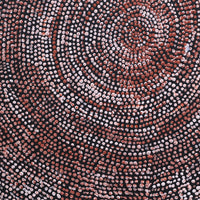 Aboriginal Artwork by Sarah Napurrurla Leo, Ngapa Jukurrpa (Water Dreaming), 30x30cm