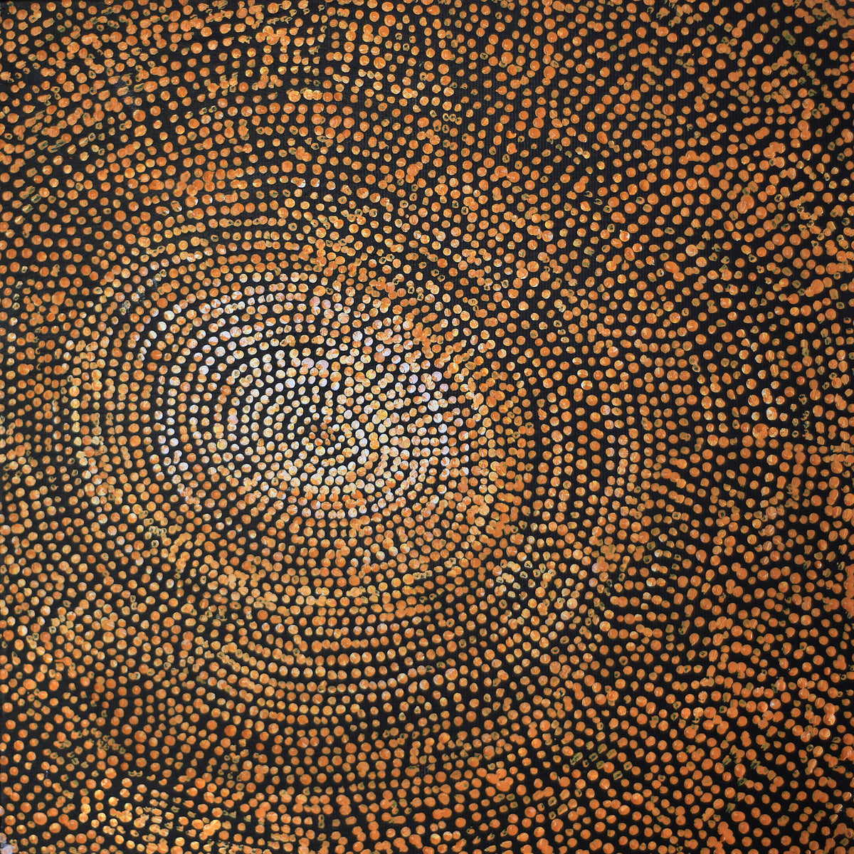 Aboriginal Art by Sarah Napurrurla Leo, Ngapa Jukurrpa (Water Dreaming), 30x30cm - ART ARK®