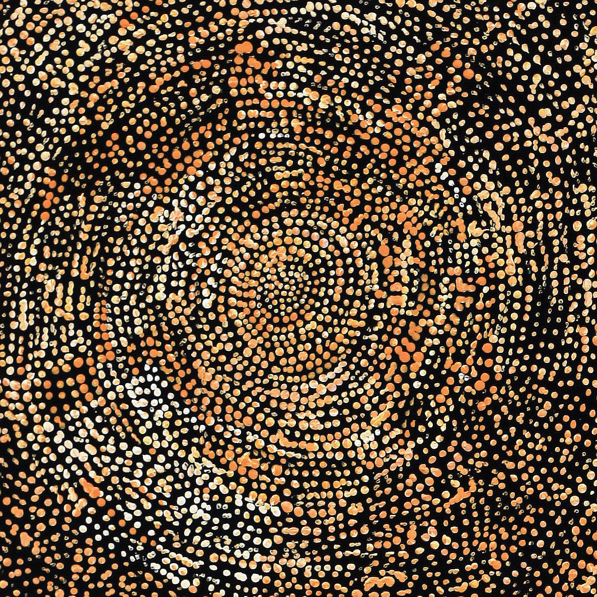 Aboriginal Artwork by Sarah Napurrurla Leo, Ngapa Jukurrpa (Water Dreaming), 30x30cm