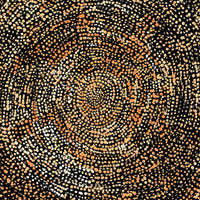 Aboriginal Artwork by Sarah Napurrurla Leo, Ngapa Jukurrpa (Water Dreaming), 30x30cm
