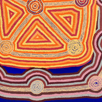 Aboriginal Artwork by Sabrina Nungarrayi Gibson, Yankirri Jukurrpa (Emu Dreaming) - Ngarlikurlangu, 122x107cm