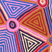 Aboriginal Artwork by Sabrina Nungarrayi Gibson, Yankirri Jukurrpa (Emu Dreaming) - Ngarlikurlangu, 107x61cm
