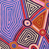 Aboriginal Artwork by Sabrina Nungarrayi Gibson, Yankirri Jukurrpa (Emu Dreaming) - Ngarlikurlangu, 107x61cm