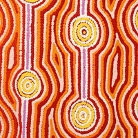 Aboriginal Artwork by Sabrina Nungarrayi Gibson, Yankirri Jukurrpa (Emu Dreaming) - Ngarlikurlangu, 122x76cm
