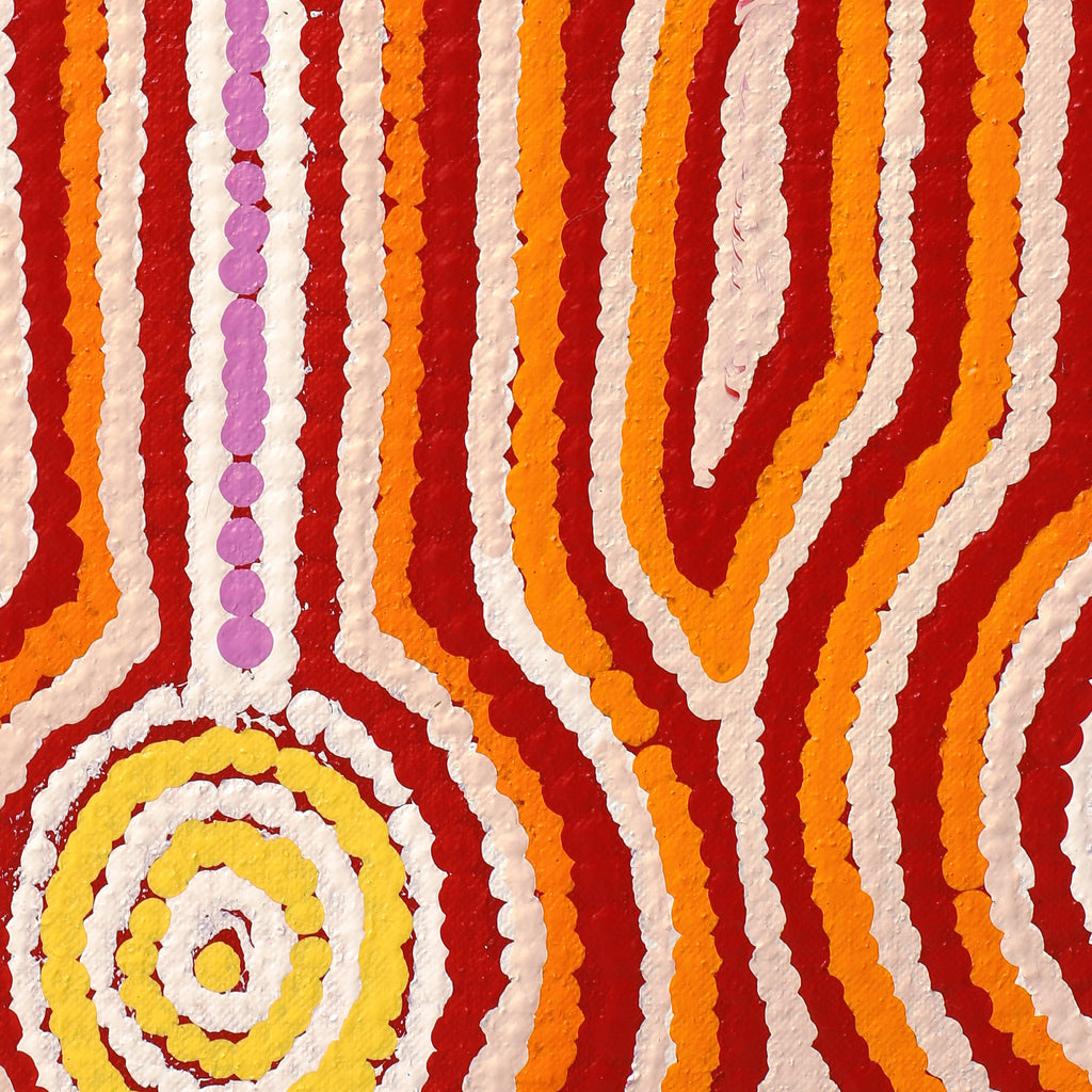 Aboriginal Artwork by Sabrina Nungarrayi Gibson, Yankirri Jukurrpa (Emu Dreaming) - Ngarlikurlangu, 122x76cm