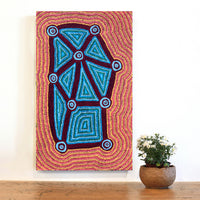 Aboriginal Artwork by Sabrina Nungarrayi Gibson, Yankirri Jukurrpa (Emu Dreaming) - Ngarlikurlangu, 76x46cm