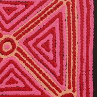 Aboriginal Artwork by Sabrina Nungarrayi Gibson, Yankirri Jukurrpa (Emu Dreaming) - Ngarlikurlangu, 30x30cm