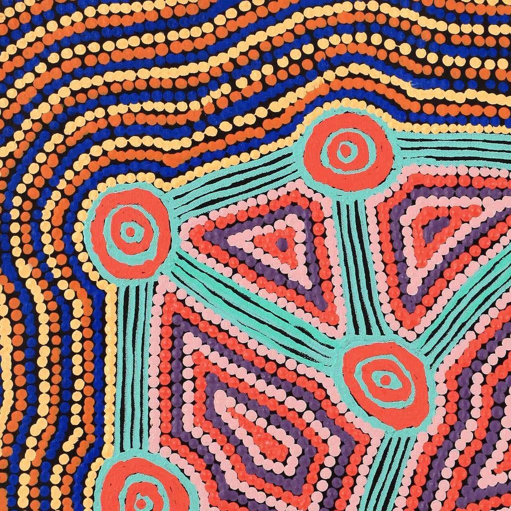 Aboriginal Artwork by Sabrina Nungarrayi Gibson, Yankirri Jukurrpa (Emu Dreaming) - Ngarlikurlangu, 61x46cm