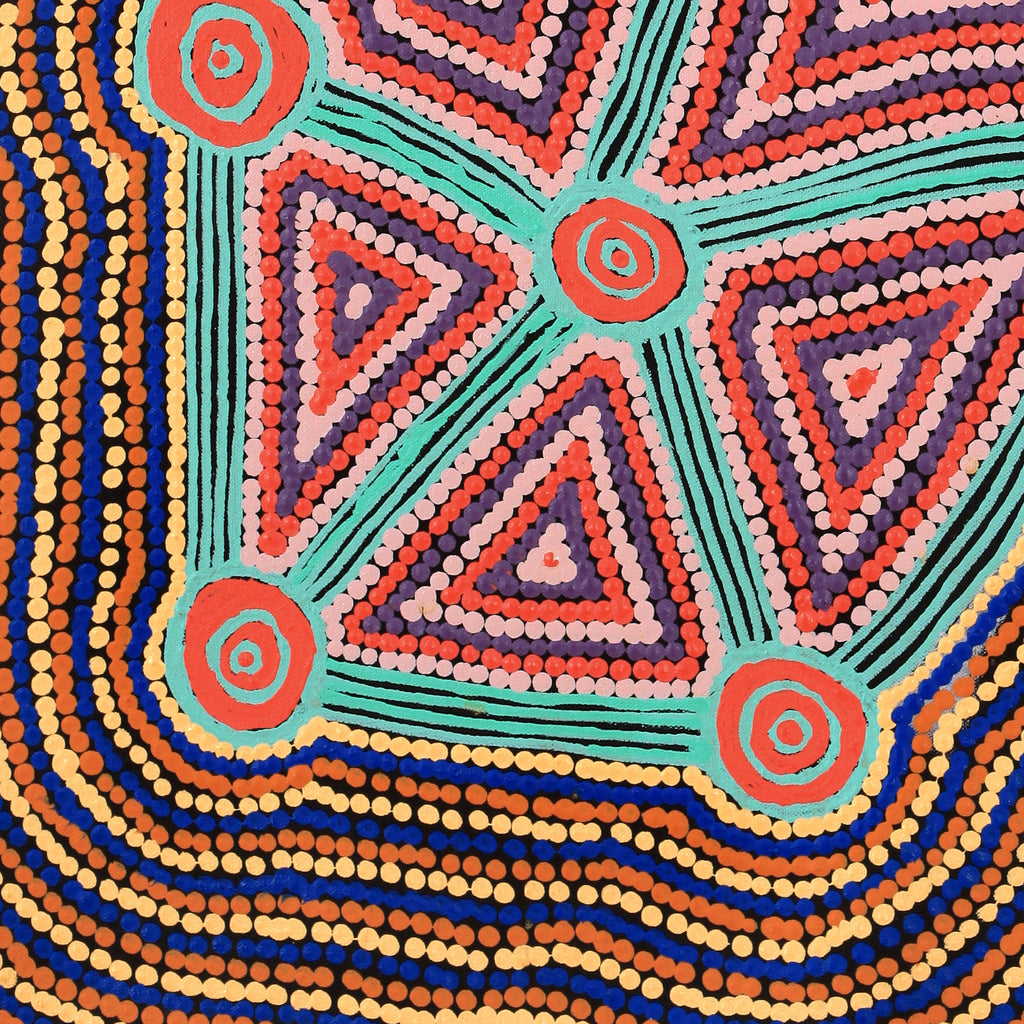 Aboriginal Artwork by Sabrina Nungarrayi Gibson, Yankirri Jukurrpa (Emu Dreaming) - Ngarlikurlangu, 61x46cm