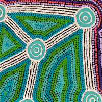 Aboriginal Artwork by Sabrina Nungarrayi Gibson, Yankirri Jukurrpa (Emu Dreaming) - Ngarlikurlangu,76x46cm
