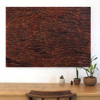 Aboriginal Artwork by Sabrina Nangala Robertson, Ngapa Jukurrpa (Water Dreaming) - Pirlinyarnu, 107x76cm