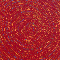 Aboriginal Artwork by Sabrina Nangala Robertson, Ngapa Jukurrpa (Water Dreaming) - Pirlinyarnu, 30x30cm