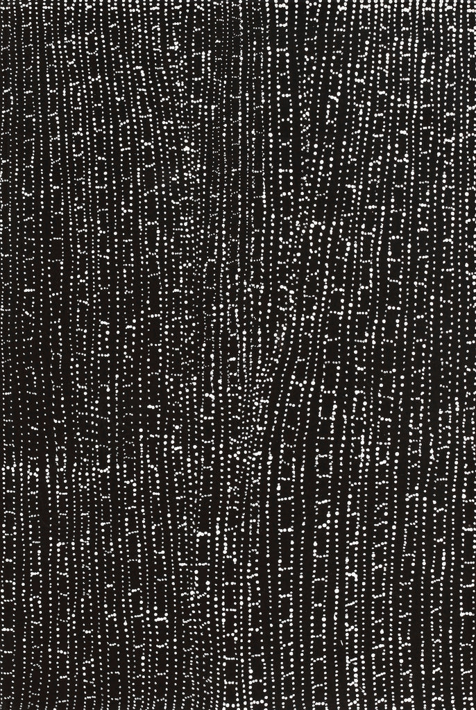 Aboriginal Artwork by Sabrina Nangala Robertson, Ngapa Jukurrpa (Water Dreaming) - Pirlinyarnu, 91x61cm