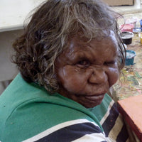 Aboriginal Artwork by Sally M Mulda, Happy Birthday Balloons, 40x40cm