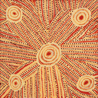 Aboriginal Artwork by Sam Tjapanangka George, Kalaya Tjukurrpa, 50x50cm