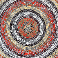 Aboriginal Art by Samara Napaljarri Dickson, Watiya-warnu Jukurrpa (Seed Dreaming), 30x30cm - ART ARK®