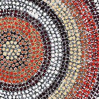 Aboriginal Artwork by Samara Napaljarri Dickson, Watiya-warnu Jukurrpa (Seed Dreaming), 30x30cm
