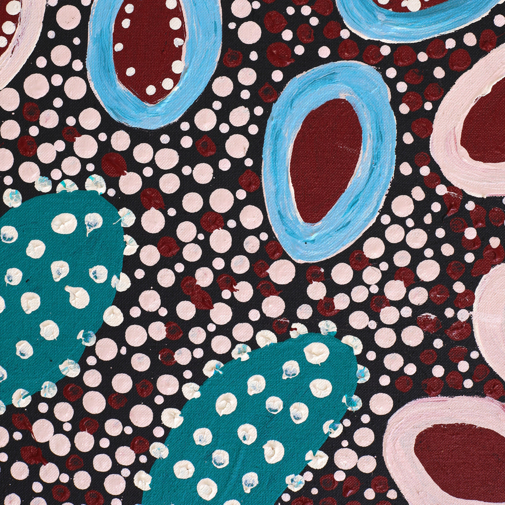 Aboriginal Artwork by Samuel Jampijinpa Collins, Yankirri Jukurrpa (Emu Dreaming), 76x61cm