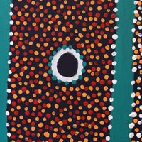 Aboriginal Artwork by Samuel Jampijinpa Collins, Yankirri Jukurrpa (Emu Dreaming), 91x61cm