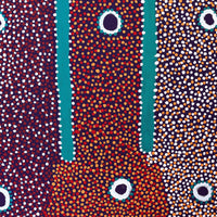 Aboriginal Artwork by Samuel Jampijinpa Collins, Yankirri Jukurrpa (Emu Dreaming), 91x61cm