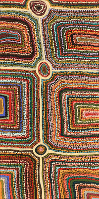 Aboriginal Artwork by Samuel Miller, Ngayuku Ngurra, 122x61cm