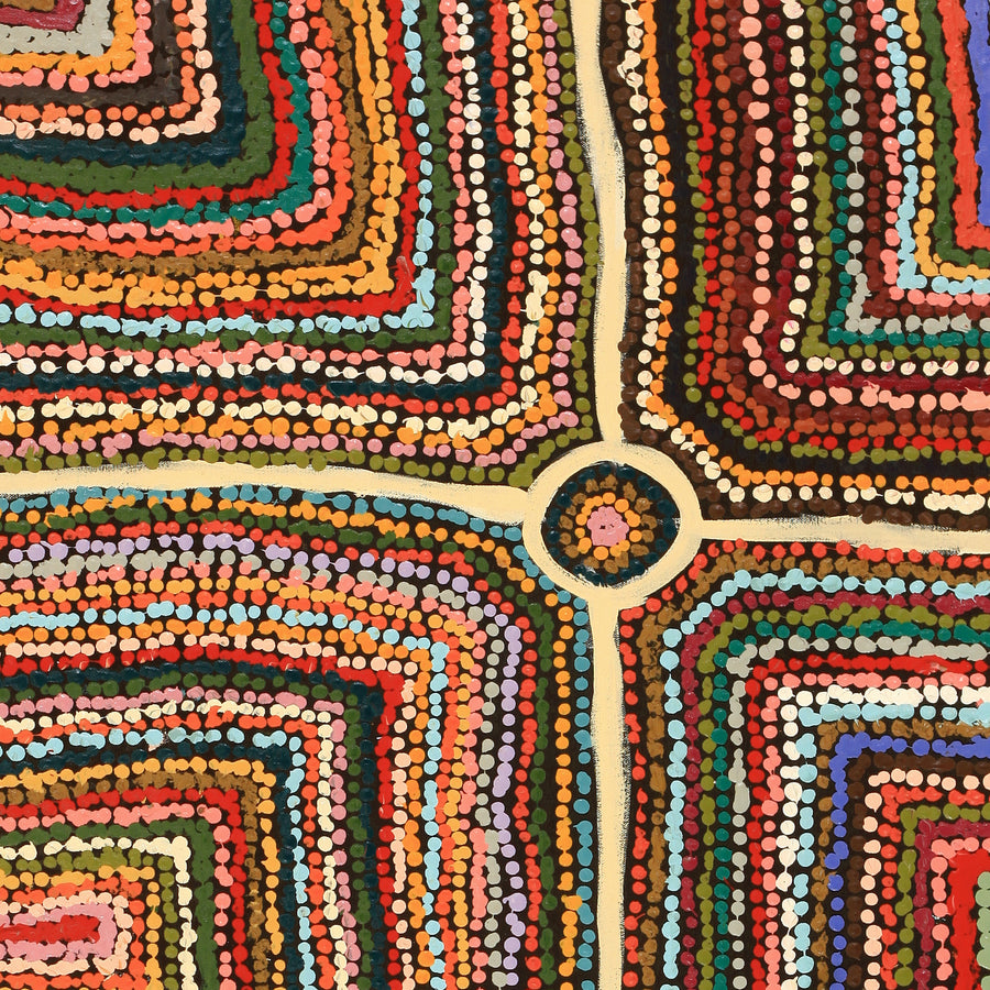Aboriginal Artwork by Samuel Miller, Ngayuku Ngurra, 122x61cm