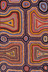 Aboriginal Artwork by Samuel Miller, Ngayuku Ngurra, 91x61cm