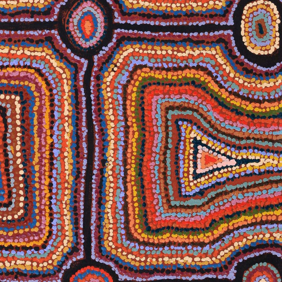 Aboriginal Artwork by Samuel Miller, Ngayuku Ngurra, 91x61cm