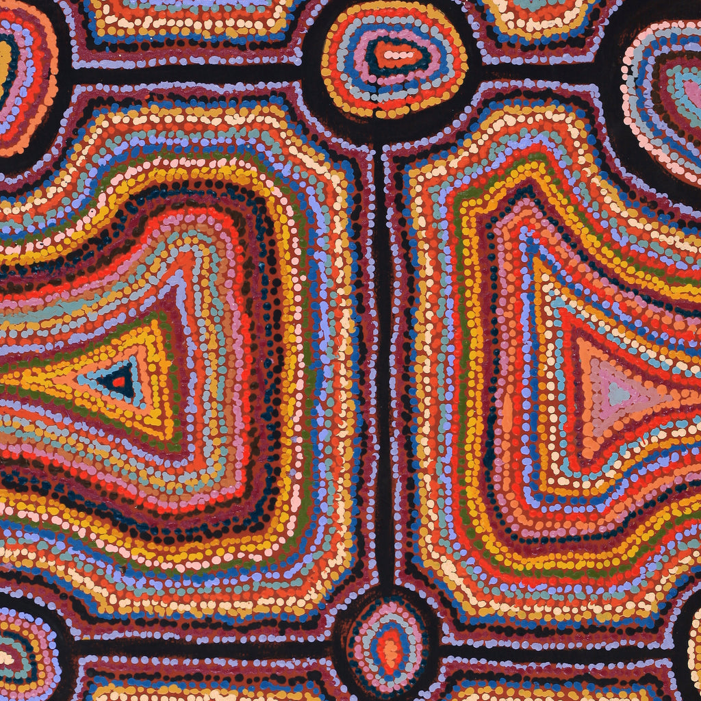 Aboriginal Artwork by Samuel Miller, Ngayuku Ngurra, 91x61cm - ART ARK®
