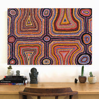 Aboriginal Artwork by Samuel Miller, Ngayuku Ngurra, 91x61cm