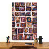 Aboriginal Artwork by Samuel Miller, Ngayuku Ngurra, 91x61cm