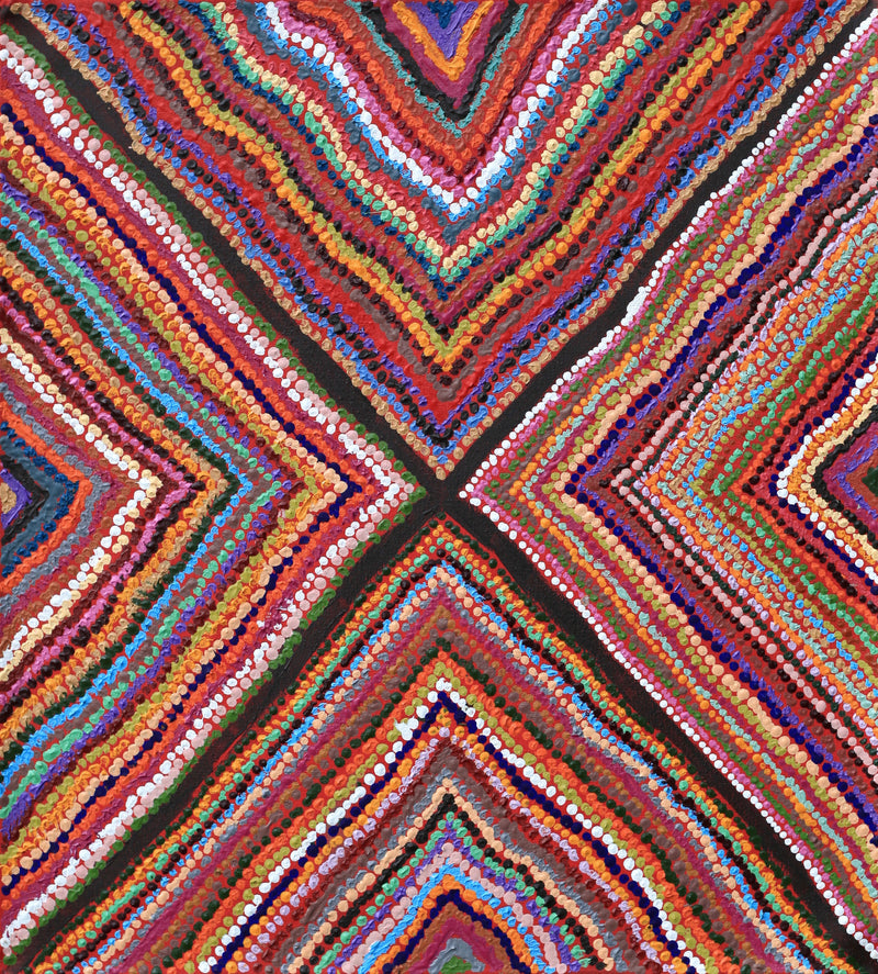 Aboriginal Artwork by Samuel Miller, Ngayuku Ngura, 61x55cm