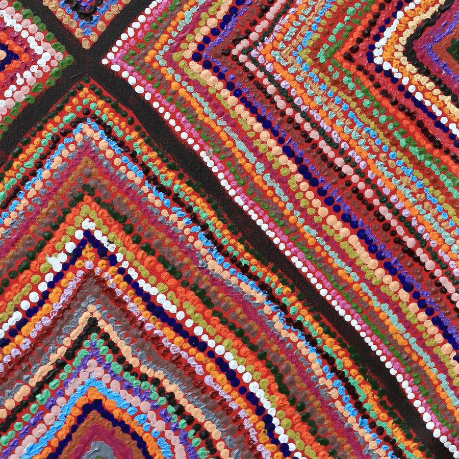 Aboriginal Artwork by Samuel Miller, Ngayuku Ngura, 61x55cm