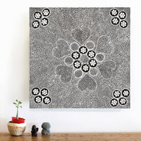 Aboriginal Artwork by Sandra Napanangka Frank, Lukarrara Jukurrpa, 46x46cm