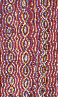 Aboriginal Artwork by Sandra Turner, Yalka at Karinyarra, 50x30cm