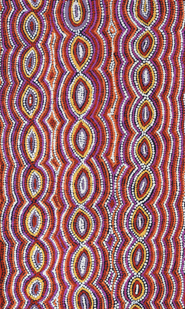 Aboriginal Artwork by Sandra Turner, Yalka at Karinyarra, 50x30cm