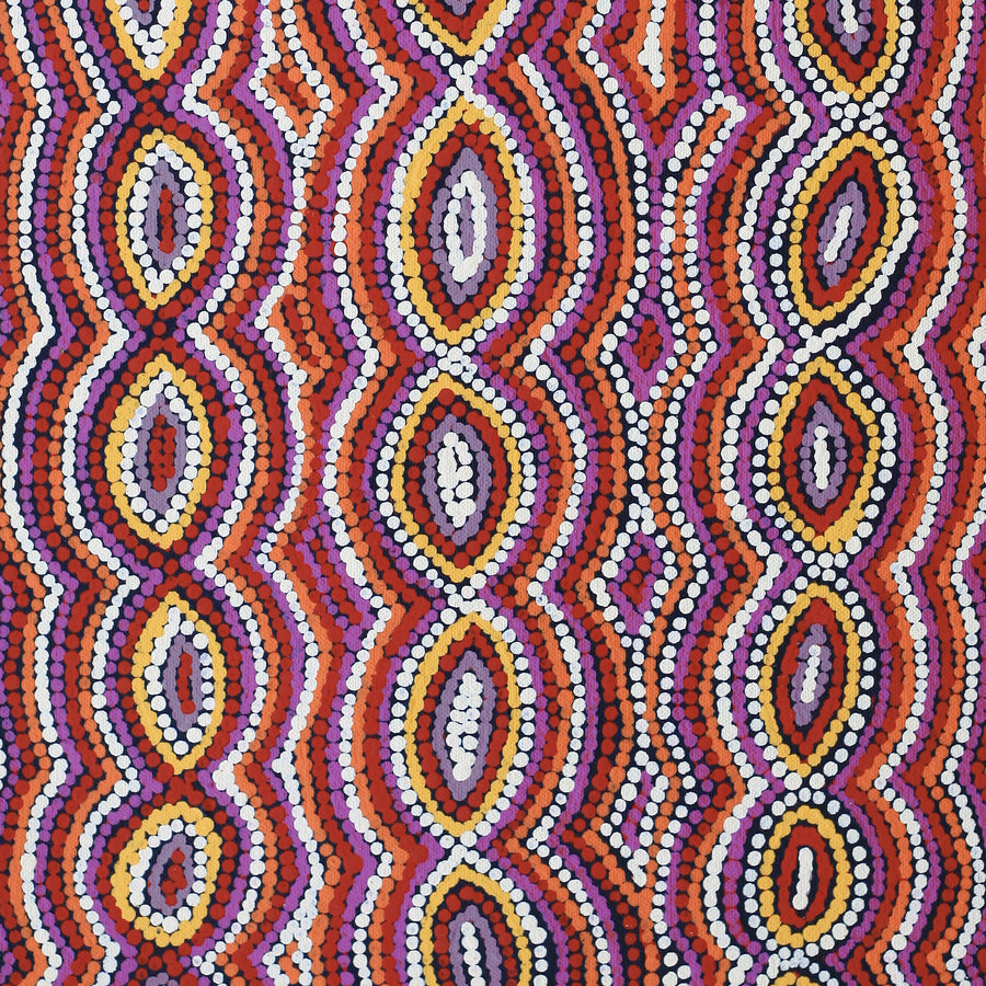 Aboriginal Artwork by Sandra Turner, Yalka at Karinyarra, 50x30cm