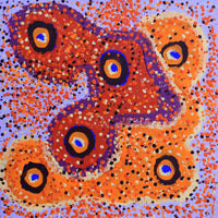 Aboriginal Artwork by Saraeva Napangardi Marshall, Mina Mina Jukurrpa - Ngalyipi, 30x30cm